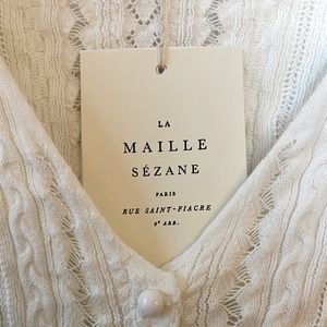 *Never worn* Sézane Gilet Jeanne sweater